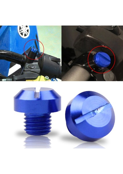 Kırmızı Olumlu Stil 2 Adet Motosiklet .25 Dikiz Aynası Diş Delik Tapaları Cıvata Kapakları Kapakları Dikiz Aynası Tutucu, Yüzey Kaplamasını Anodize Edin (Yurt Dışından)
