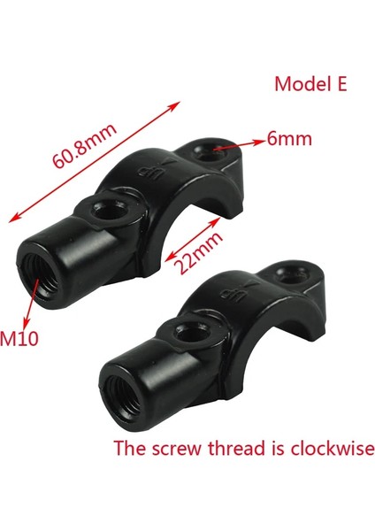 Model A Stili 1 Pair "evrensel Motosiklet Gidon Fren Debriyaj Ana Silindir Ayna Kelepçe Montaj Braketi M10 (Yurt Dışından)