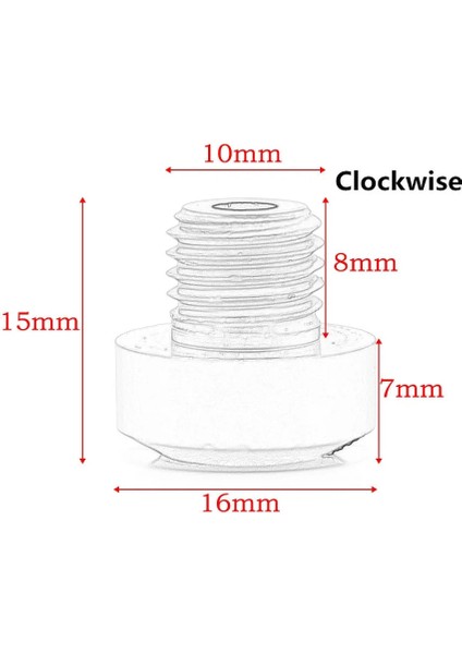 1-1-MAVI-M10 Stili 2 Adet Evrensel Motosiklet C M10 ** Ayna Deliği Fiş Vida Cıvata Kapakları Kapakları Saat Yönünde Honda Suzuki Için Vida (Yurt Dışından)