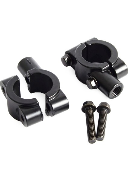 8 mm 2 Adet Tarzı 2 Adet Motosiklet "(22MM) Gidon Dikiz Aynası Montaj Tutucu Kelepçe Adaptörü Konu (Yurt Dışından)