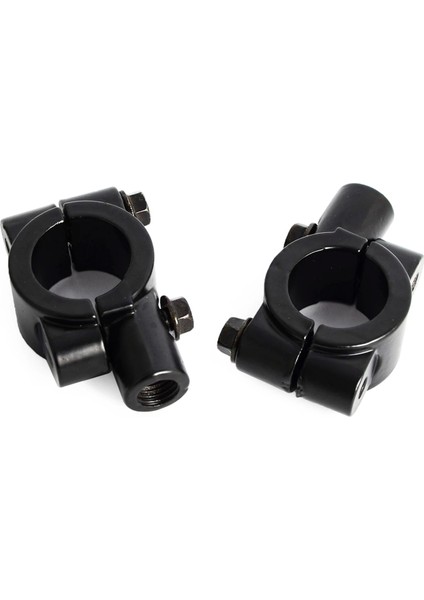 8 mm 2 Adet Tarzı 2 Adet Motosiklet "(22MM) Gidon Dikiz Aynası Montaj Tutucu Kelepçe Adaptörü Konu (Yurt Dışından)