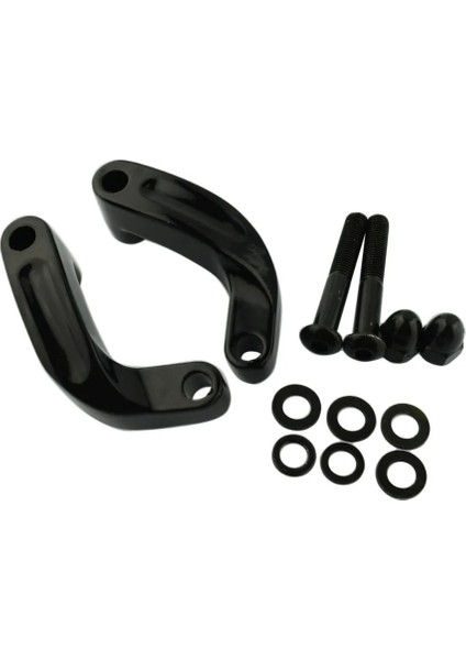 Siyah Motosiklet Ayna Yükseltici Yer Değiştirme Uzatma Adaptörü Adaptör Kiti Harley Için Alüminyum Ayna Yer Değiştirme Adaptörleri (Yurt Dışından)