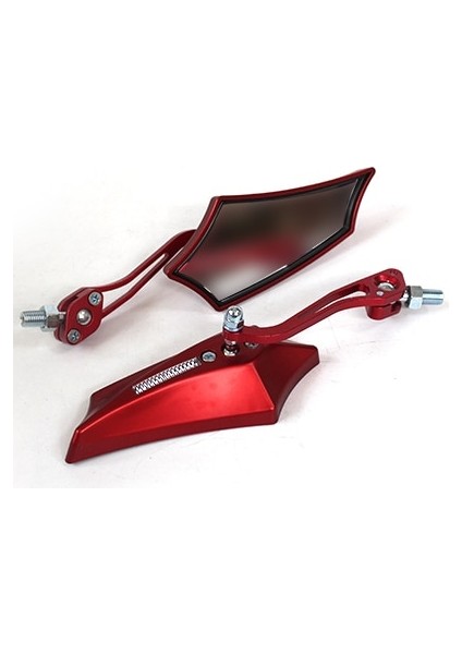 Yeşil Stil Motosiklet Scooter Evrensel Modifiye Yarasa Şekli Yan Ayna Dikiz Aynası Alüminyum Sürüş Aynası (Yurt Dışından) fırsatları