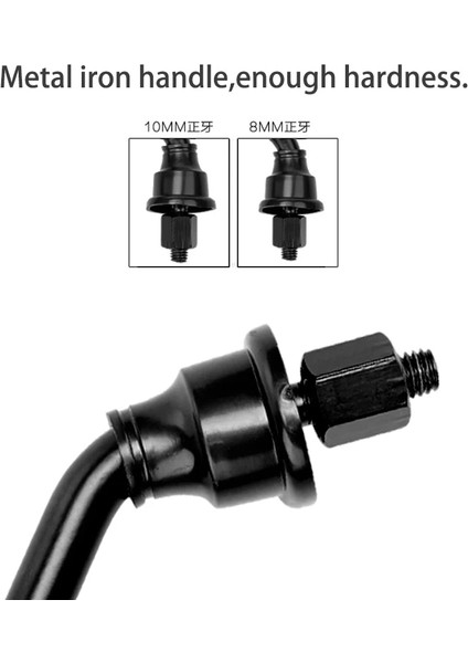 8mm Tarzı Hava Motosiklet Mi Vidalı Cam Temizle Arka Görünüm Moto Gidon Dekorasyon Mis Siyah Klasik Moda (Yurt Dışından)