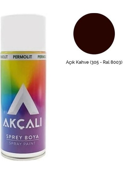 Sprey Boya 305 Açık Kahve Ral 8003 400 Ml.
