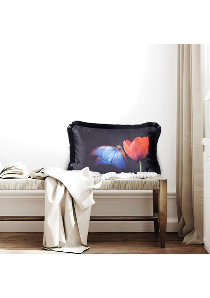 Kadife Kırlent Ithal Özel Tasarım Modern Klasik Püsküllü Kırlent Kılıfı fiyatları