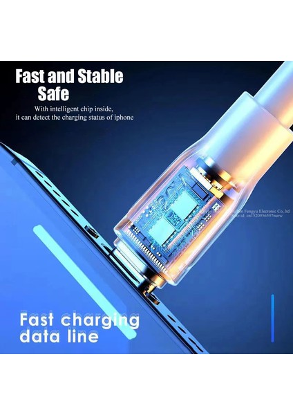 2 Metre 6 Amper Kalın 120W Iphone 13 Pro Max 14 12 11 Mini 8 7 Xr x Xs 6 Kablo Fast Hızlı Şarj Ios modelleri