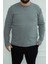 Hscstore Erkek Basic Açık Haki Sweatshirt - 2816 1