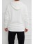 Hscstore Erkek Kanguru Cepli Kapüşonlu Ekru Sweatshirt - 2901 3