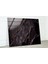 Siyah Mermer Desenli Temperli Cam Duvar Tablosu 2