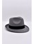 Erkek Gri Keçe Trilby Fötr Şapka 2