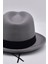 Erkek Gri Keçe Trilby Fötr Şapka 4