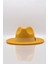 Erkek Sarı Fedora Fötr Panama Şapka 1