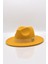 Erkek Sarı Fedora Fötr Panama Şapka 2