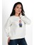 Kadın Baskılı Sweatshirt 1636-24 2