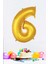 Gold Rakam Folyo Balon Gold Sayı Balonlar 16 Inç 40 cm 1