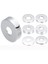 60X21X18MM Stili Çiçek Musluk Dekoratif Kapak Paslanmaz Çelik Su Borusu Duvar Kapakları Krom F Mutfak Banyo Araçları Aksesuarları (Yurt Dışından) 5