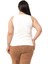 Büyük Beden Askılı Fitilli Kaşkorse Ekru Body 3