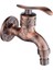 Yeşil Stil Antik Bronz Duvara Monte Musluk Lavabo Bataryası Ejderha Çamaşır Makinesi Su Taa (Yurt Dışından) 5