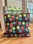 Patchwork Çiçekler Dijital Baskı Kırlent Kılıfı 4