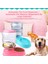 Gri Tarzı Içme Suyu Otomatik Pet Su Gıda Dispenseri 3.8l Büyük Kapasiteli Kendinden Dağıtımlı Yerçekimi Pet Besleyici Waterer Köpek Besleme Kabı Içecek Suyu (Yurt Dışından) 5