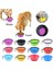 Yeşil Stil 350ML 1 Adet Katlanabilir Köpek Seyahat Kase Taşınabilir Silikon Pet Köpekler Seyahat Kamp Yürüyüş Için Kaseler Açık Besleme Pet Katlanır Çanak Kase (Yurt Dışından) 2