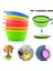 Yeşil Stil 350ML 1 Adet Katlanabilir Köpek Seyahat Kase Taşınabilir Silikon Pet Köpekler Seyahat Kamp Yürüyüş Için Kaseler Açık Besleme Pet Katlanır Çanak Kase (Yurt Dışından) 3