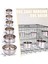 B Tarzı 25 # Sıradan Paslanmaz Çelik Köpek Kase Kafesi Asılı Sabit Köpek Havzası Besleyici Su Kasesi Pet Köpek Kediler Yavrusu Için Açık Gıda Çanak (Yurt Dışından) 4