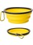 Sarı Stil 1000ML 17.5X7CM ml Pet Katlanır Silikon Kase Büyük Katlanabilir Açık Seyahat Taşınabilir Köpek Mama Kabı Besleyici Çanak Kase (Yurt Dışından) 1