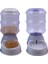Açık Pembe-Yemek Stili Otomatik Pet Su Gıda Dispenseri 3.8l Büyük Kapasiteli Kendinden Dağıtımlı Yerçekimi Pet Besleyici Waterer Köpek Besleme Kabı Içecek Suyu (Yurt Dışından) 3
