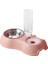 Yeşil Stil 2-In-1 Kedi Kase Su Sebili Otomatik Su Şişesi Pet Köpek Kedi Eğimli Gıda Kase Suluk ile Gıda Kabı Pet Besleyici (Yurt Dışından) 3