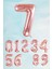 Rose Gold Rakam Folyo Balon Büyük Boy Rose Gold Sayı Balonlar 100CM 40INÇ 7 1