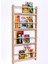 Ahşap Montessori Eğitici Çocuk Odası Kitaplık Rafı Duvara Monte 4 Bölmeli 120 cm x 60 cm x 6 cm 2