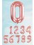 Rose Gold Rakam Folyo Balon Büyük Boy Rose Gold Sayı Balonlar 100CM 40INÇ 0 1