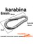 4 Adet Karabina Metal 6mm Salıncak Kancası Çanta Tokası Küçük Boy 2