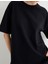 Basic Oversize Tişört Kısa Kollu Bisiklet Yaka Pamuklu 5