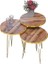 Zigon Sehpa Gold Ceviz Tel 1099 1