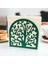 Hayat Ağacı Temalı Yeşil Metal Peçetelik 2