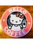 Hello Kitty Coffee Kaymaz Tabanlı Bardak Altlığı (8,7 Cm) 1