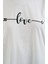 Ekru Love Baskılı Tshirt 3
