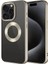 iPhone 15 Pro Max - Uyumlu Tek Kamera Çerçeveli Logo Gösteren Bls Store Omega Kapak-Titanyum 1