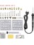 Siyah Set-2 Tarzı 220V Ab Fişi 80W Ayarlanabilir Sıcaklık Gravür Havya Aracı Ahşap Yakma Kabartma Havya Kalem Kaynak Aracı Kiti (Yurt Dışından) 1