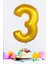 Gold Rakam Folyo Balon Gold Sayı Balonlar 16 Inç 40 cm 1