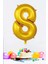 Gold Rakam Folyo Balon Gold Sayı Balonlar 16 Inç 40 cm 1