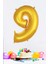 Gold Rakam Folyo Balon Gold Sayı Balonlar 16 Inç 40 cm 1