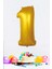Gold Rakam Folyo Balon Gold Sayı Balonlar 16 Inç 40 cm 1