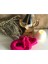 Fashionsbutik Fuşya Pembe Isısız Saç Şekillendirici Saç Sosisi Ipek Saten Toka Seti 2