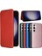 Samsung Galaxy S24 Kart Ekleme Deri Folio Flip Case Fiber Için Telefon Kılıfı (Yurt Dışından) 1