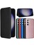 Samsung Galaxy S24 Kart Ekleme Deri Folio Flip Case Fiber Için Telefon Kılıfı (Yurt Dışından) 1