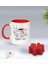 Yılbaşı Hediyesi Bk Gift Kişiye Özel Yeni Yıl Tasarımlı Kırmızı Kupa Bardak ve Kırmızı Kar Tanesi Kokulu Mum Hediye Seti-10, Sevgiliye, Arkadaşa Hediye 1